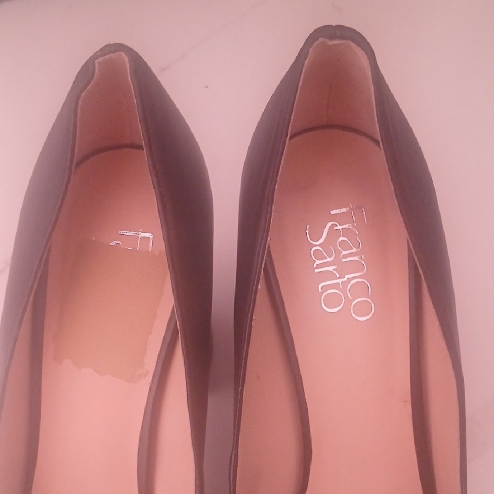 Franco Sarto Black Block Heel Pumps - Picture 2 of 9
